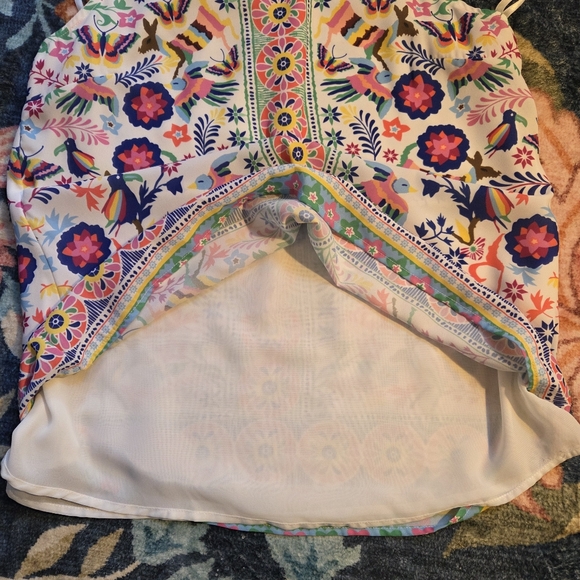 Sunny Girl Australia Colorful Print Sleeveless Top NWT Medium Vacation Resort - Picture 5 of 16